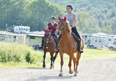 Katharine Chajka with horses