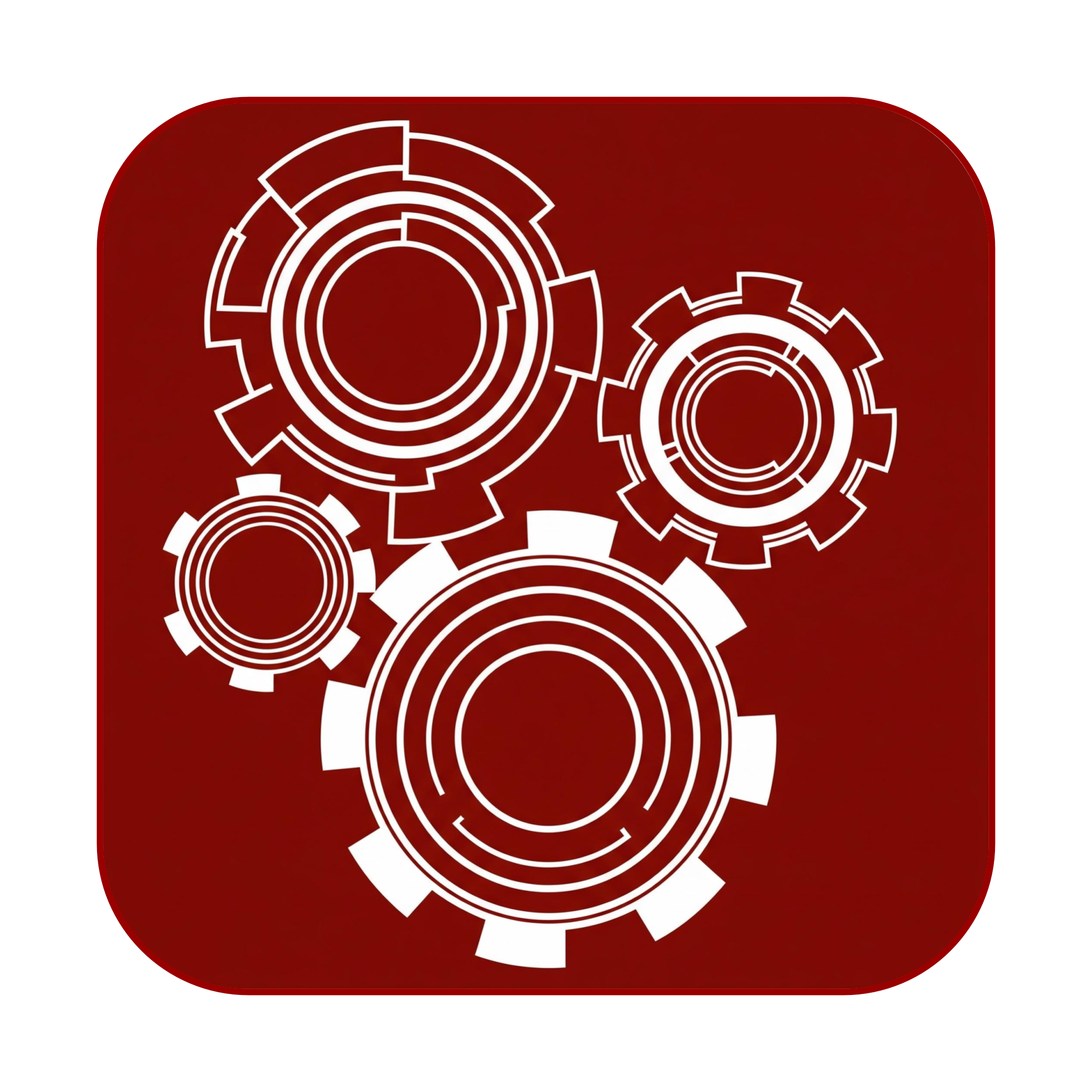 Interlocking cogs representing how the program works