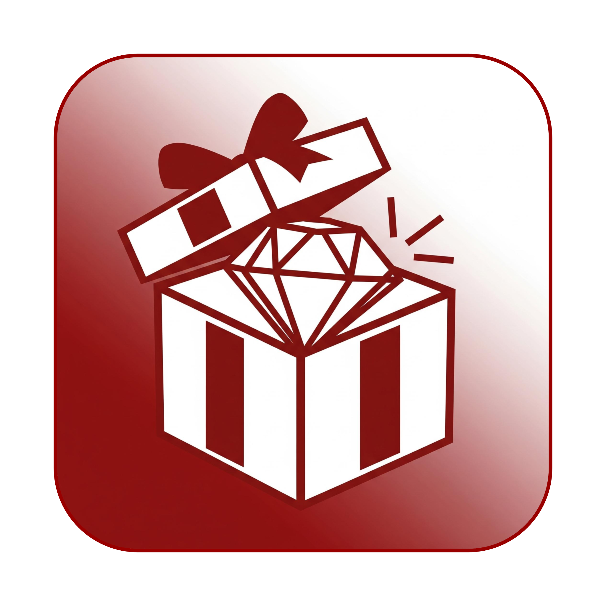 Image of an opening gift box containing a gem representing what you get in the program